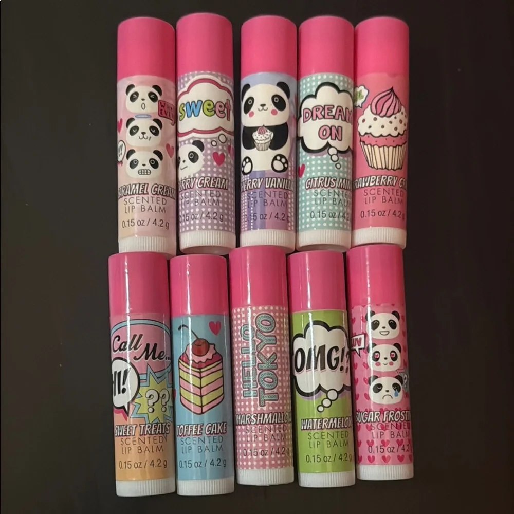 🐼🧁Hello Tokio Scented Lip Balm Set🧁🐼